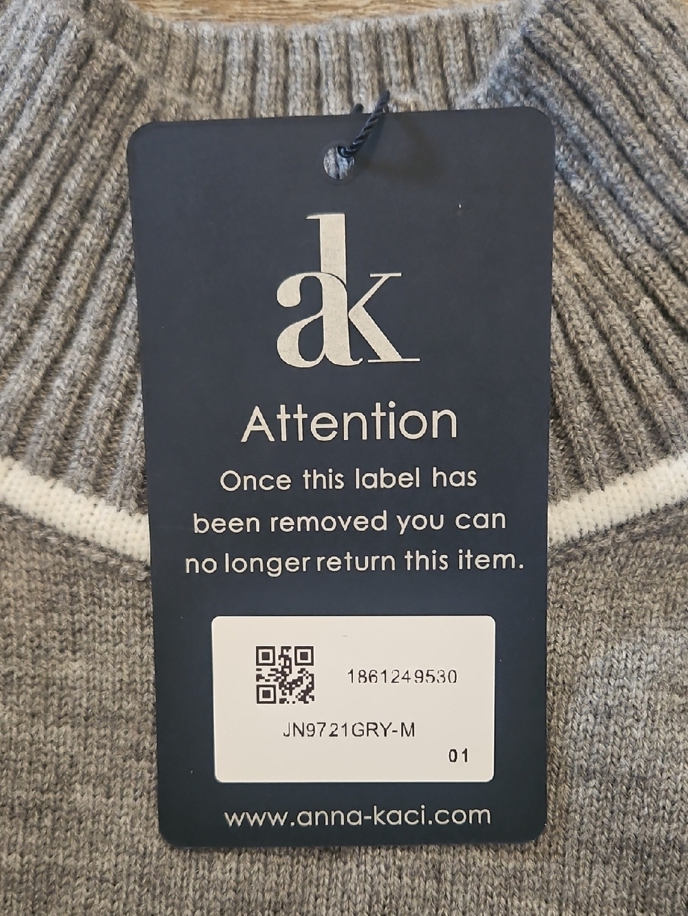 Anna Kaci Mock Turtleneck Sweater - Picture 6 of 9